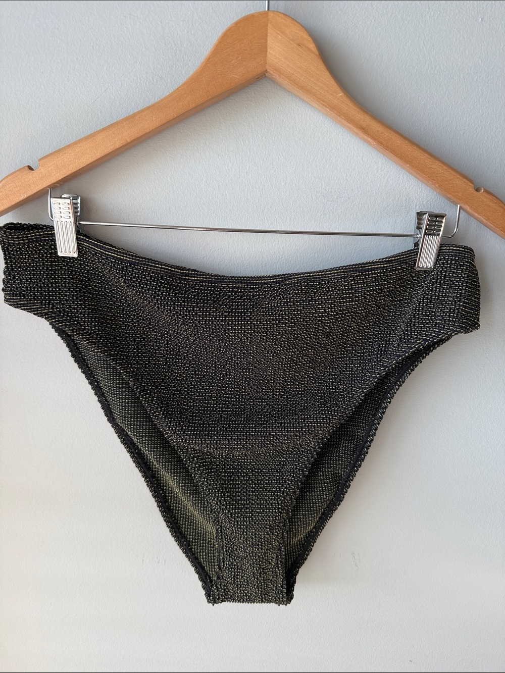 Good American Always Fits Good Waist Black and Gold Bikini Swim Bottoms NWT - Picture 6 of 9